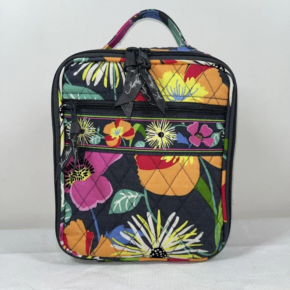 Vera Bradley‎ Floral Jazzy Blooms Insulated School Work Lunch Bunch Bag Spring